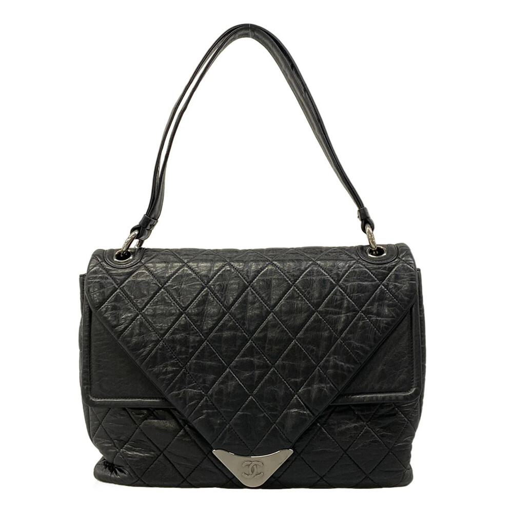 Chanel Matelasse Black Vintage Leather #304885C21B